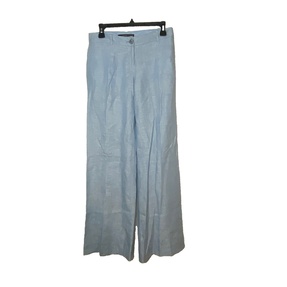 The Limited Drew Fit Women's Dress Pants 100% Linen size 2 Wide Leg